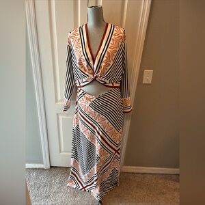 Abercrombie & fitch ladies cut out maxi dress size XL